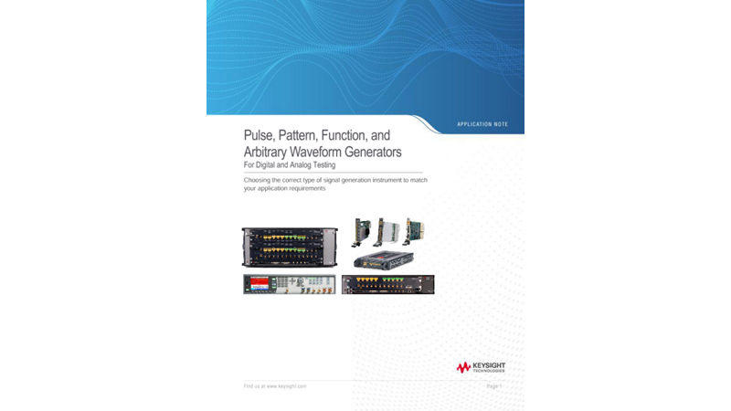 Pulse, Pattern, Function, and Arbitrary Waveform Generators